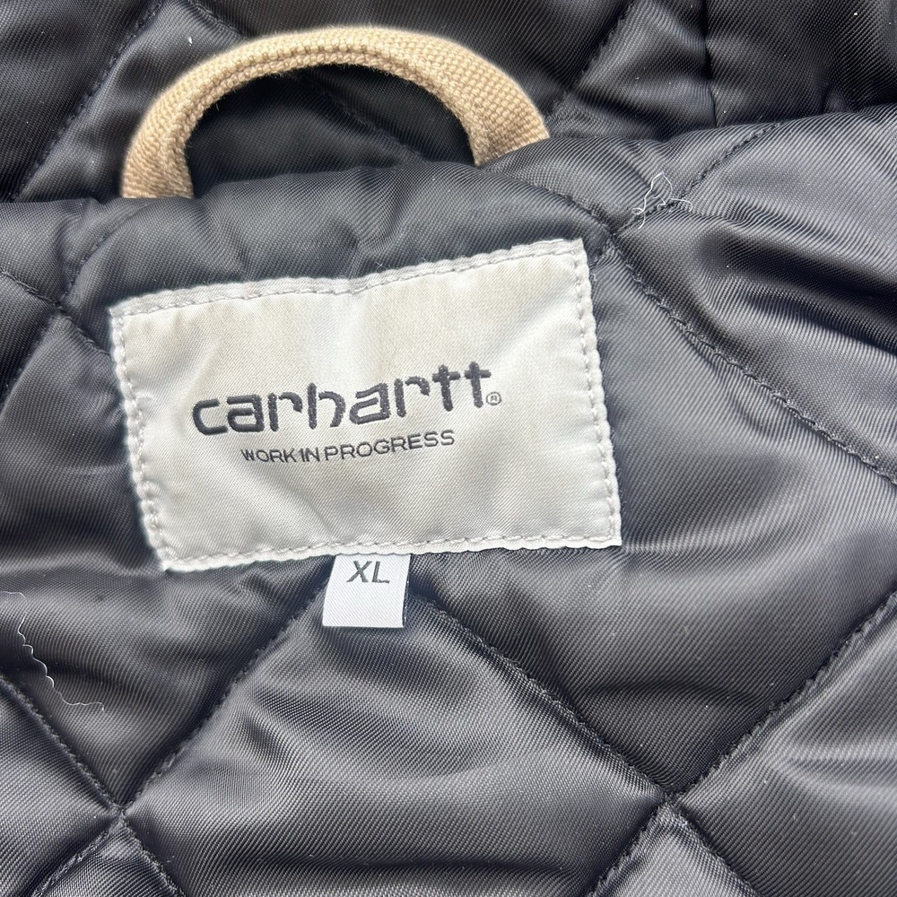 CARHARTT WIP‎ OG ACTIVE JACKET TAN CANVAS  XL QUILTED - Picture 10 of 12
